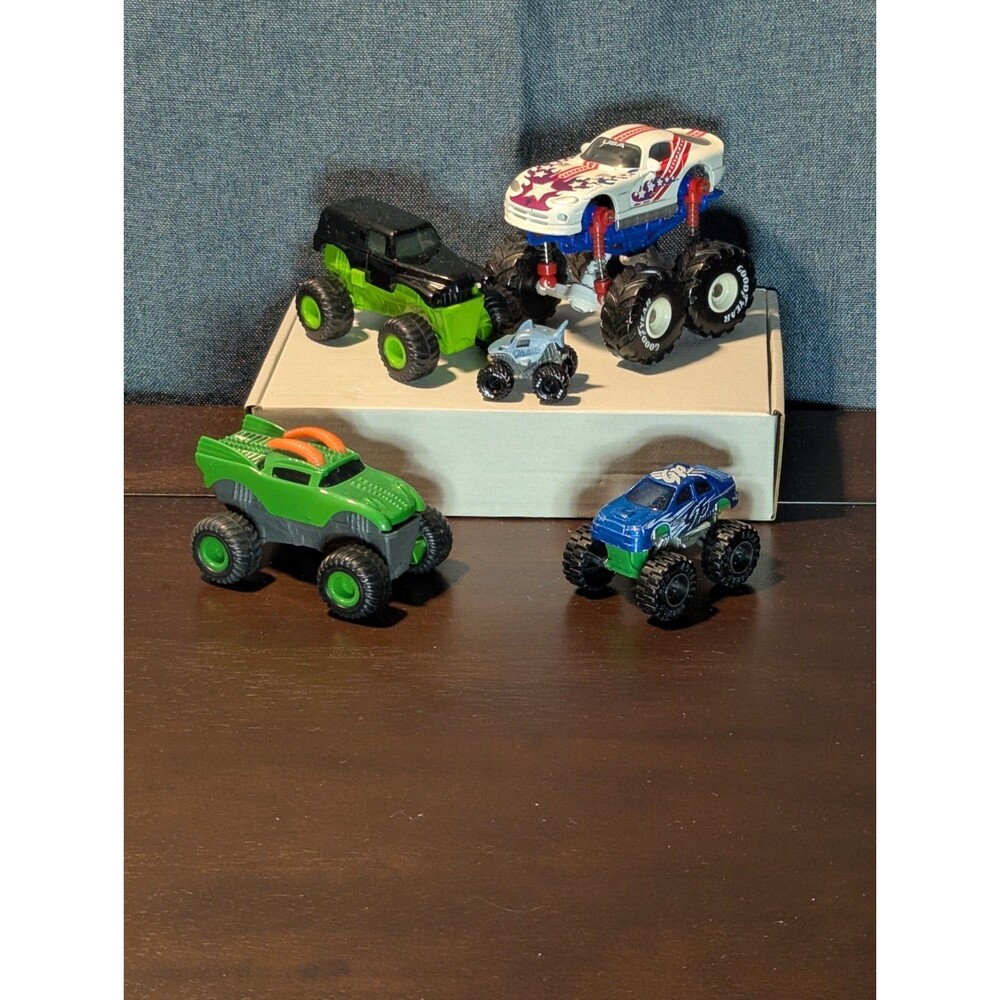 Monster Truck Bundle | Vintage Road Champs Goodyear Tires, Hotwheels Mini Shark - Picture 1 of 16